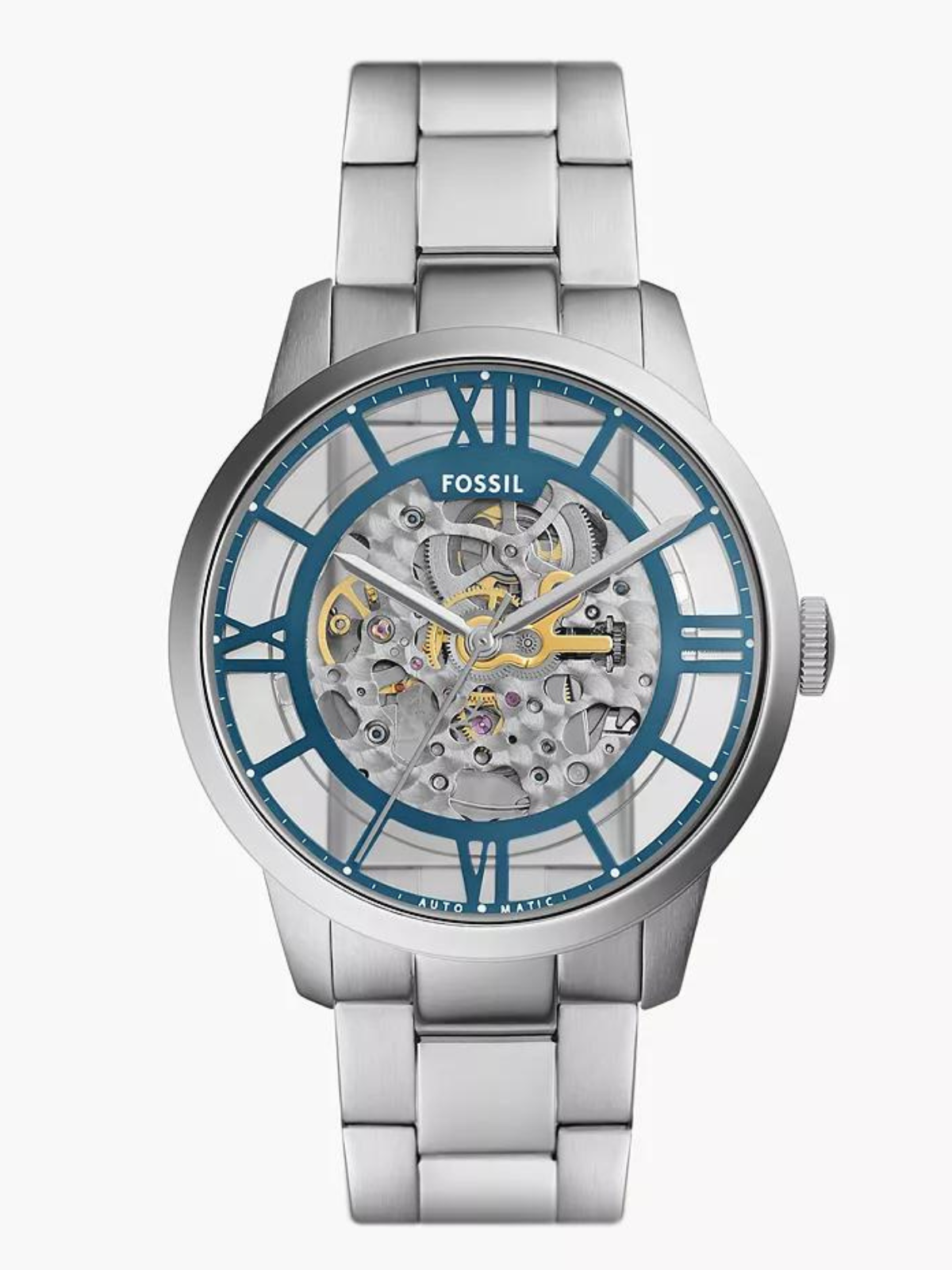 FOSSIL Townsman Automatic Stainless Steel Silver Watch