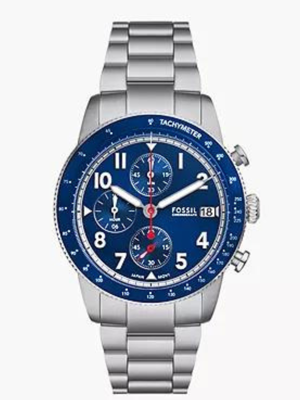 FOSSIL Sport Tourer Chronograph Blue Stainless Steel Watch