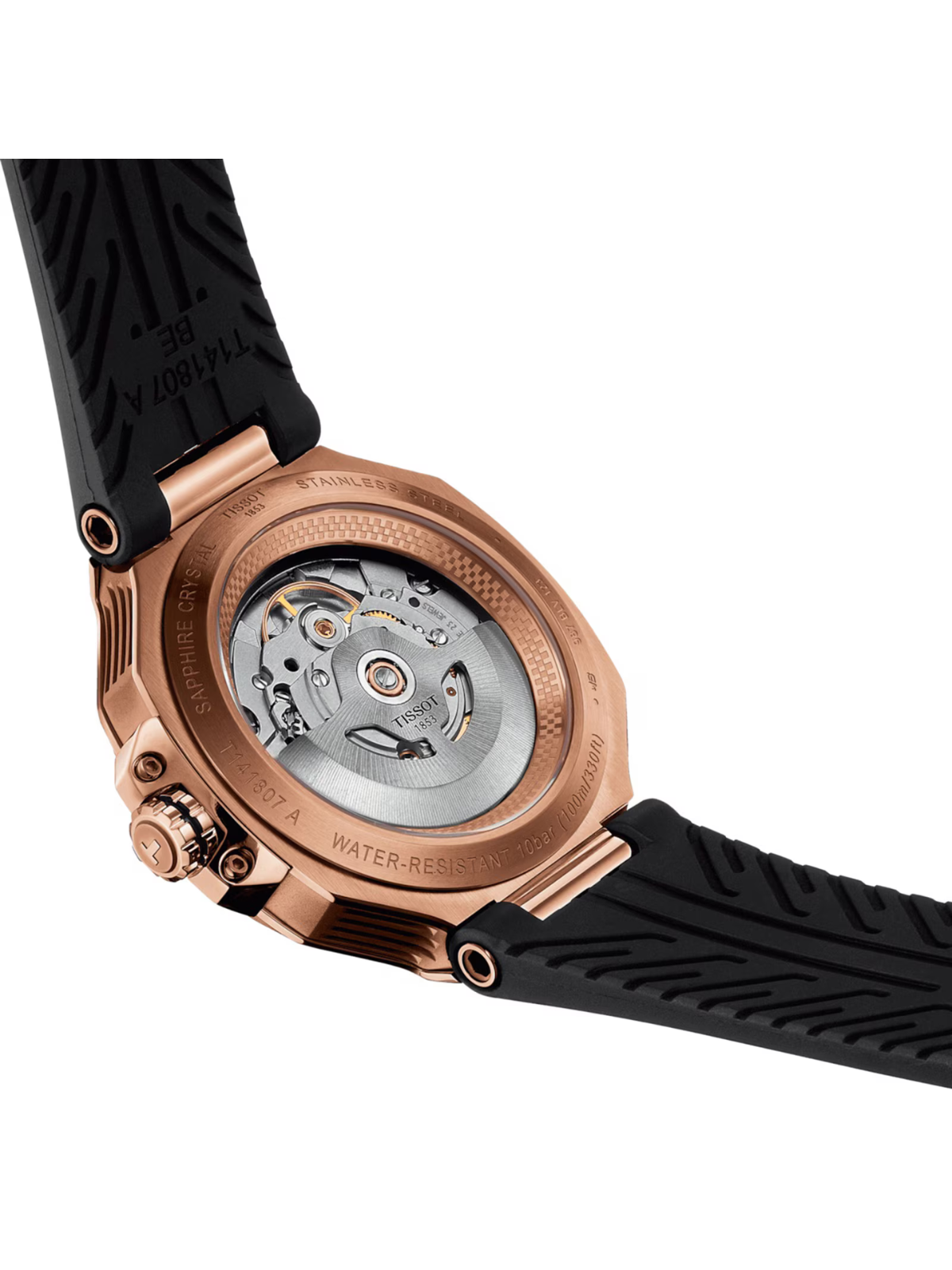 Tissot T-Race 45mm Chronograph Rose Gold Plated Men's Watch