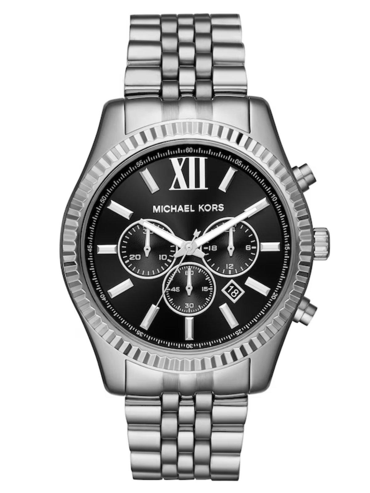 Michael Kors Lexington Men's Black Dial Bracelet Watch