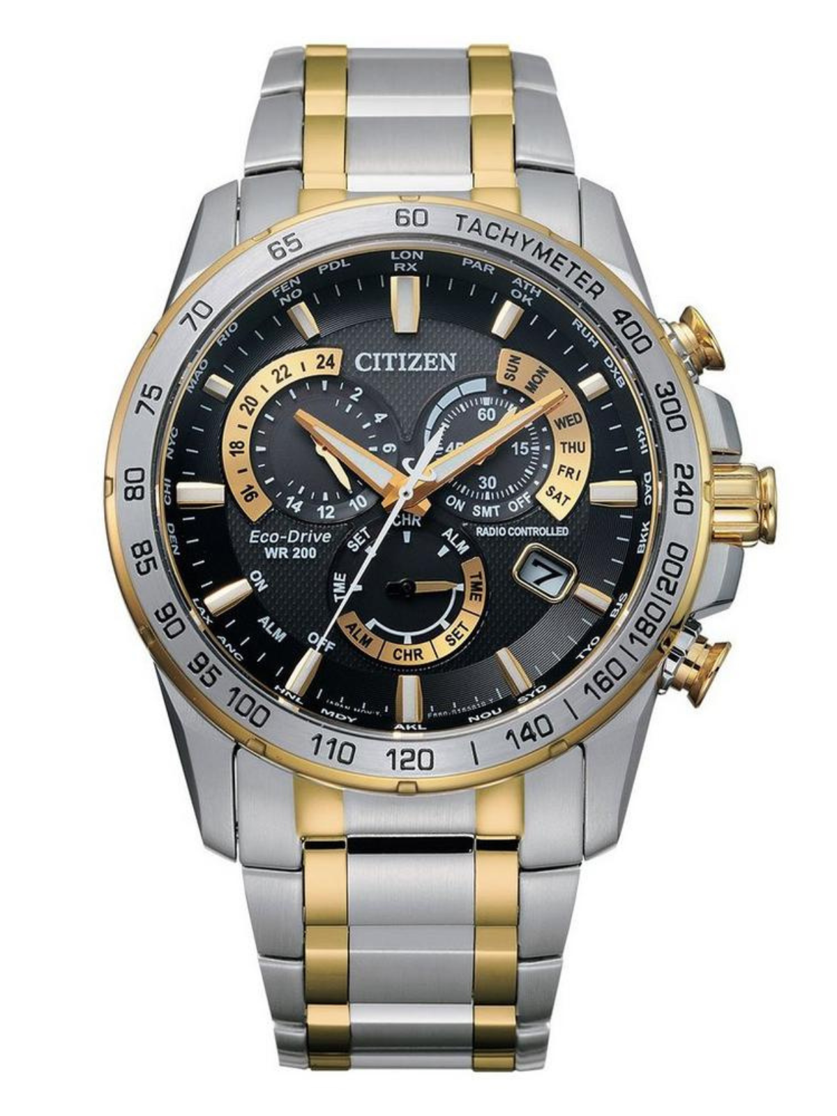 Citizen Perpetual Chrono A-T Steel and Gold Tone Men's Watch