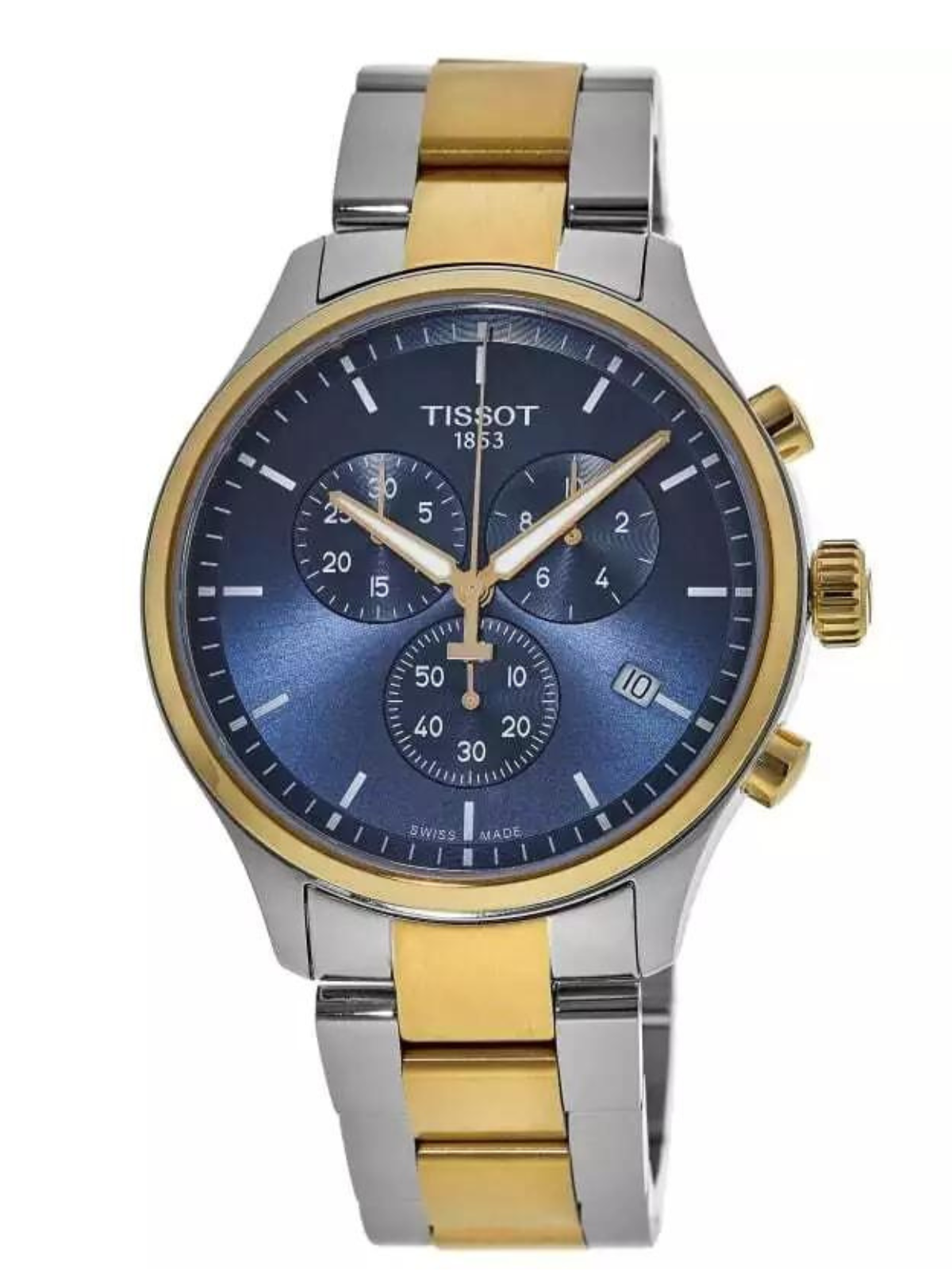 Tissot Chrono XL Classic 45mm Stainless Steel and Gold Plated Men's Watch