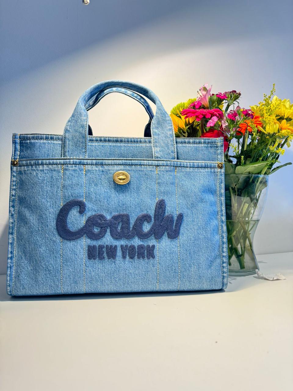 COACH Cargo Denim Tote Bag