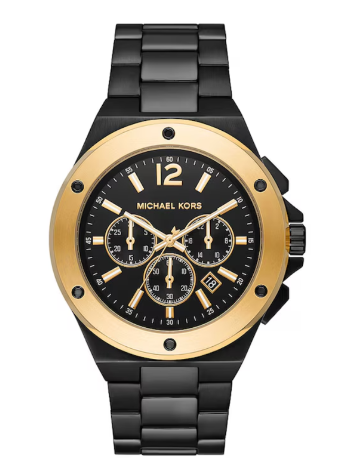 Michael Kors Lennox Men's Black Stainless Steel Watch