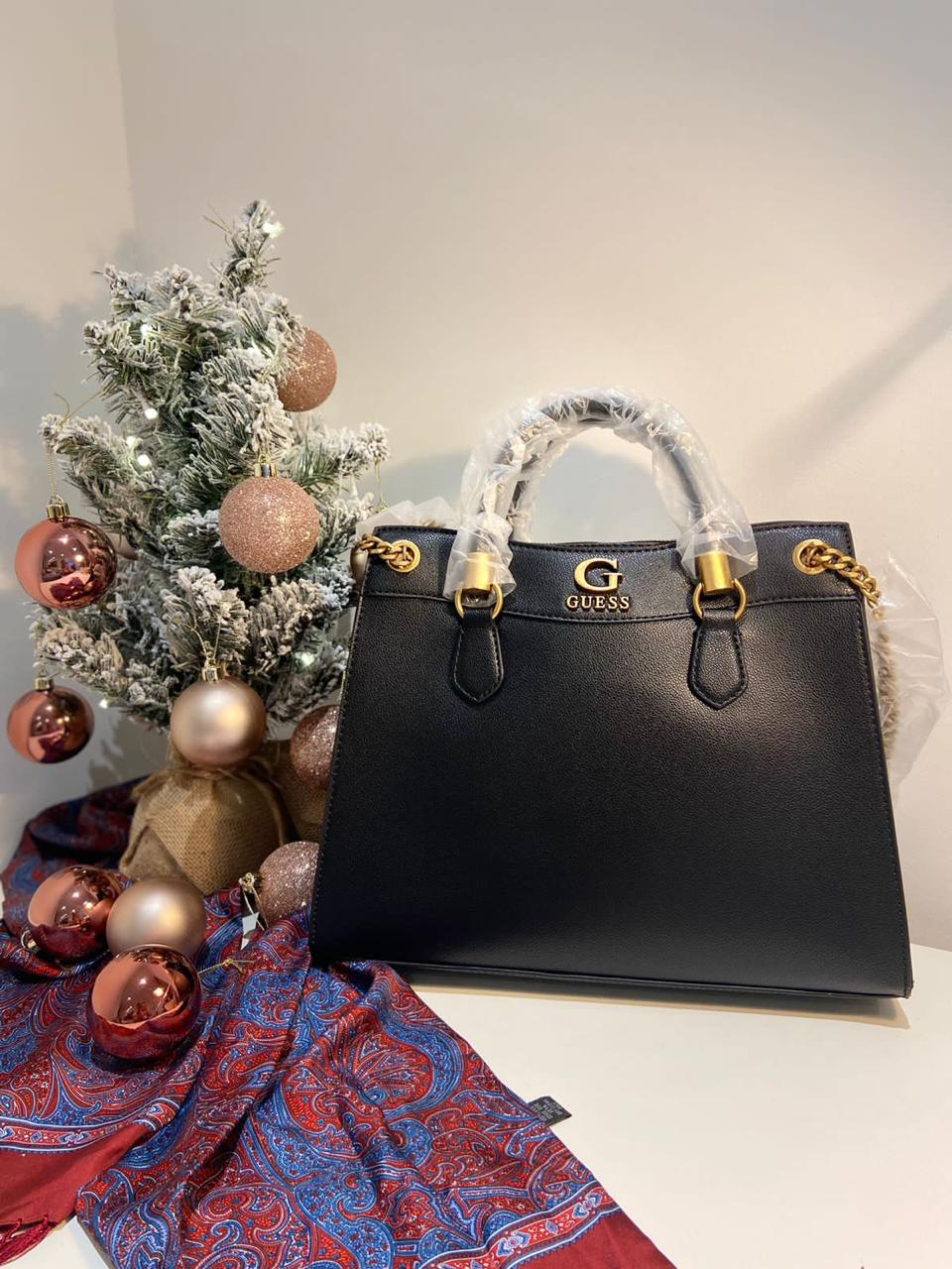 Guess Eco Nell Logo Shopping worn shoulder Black