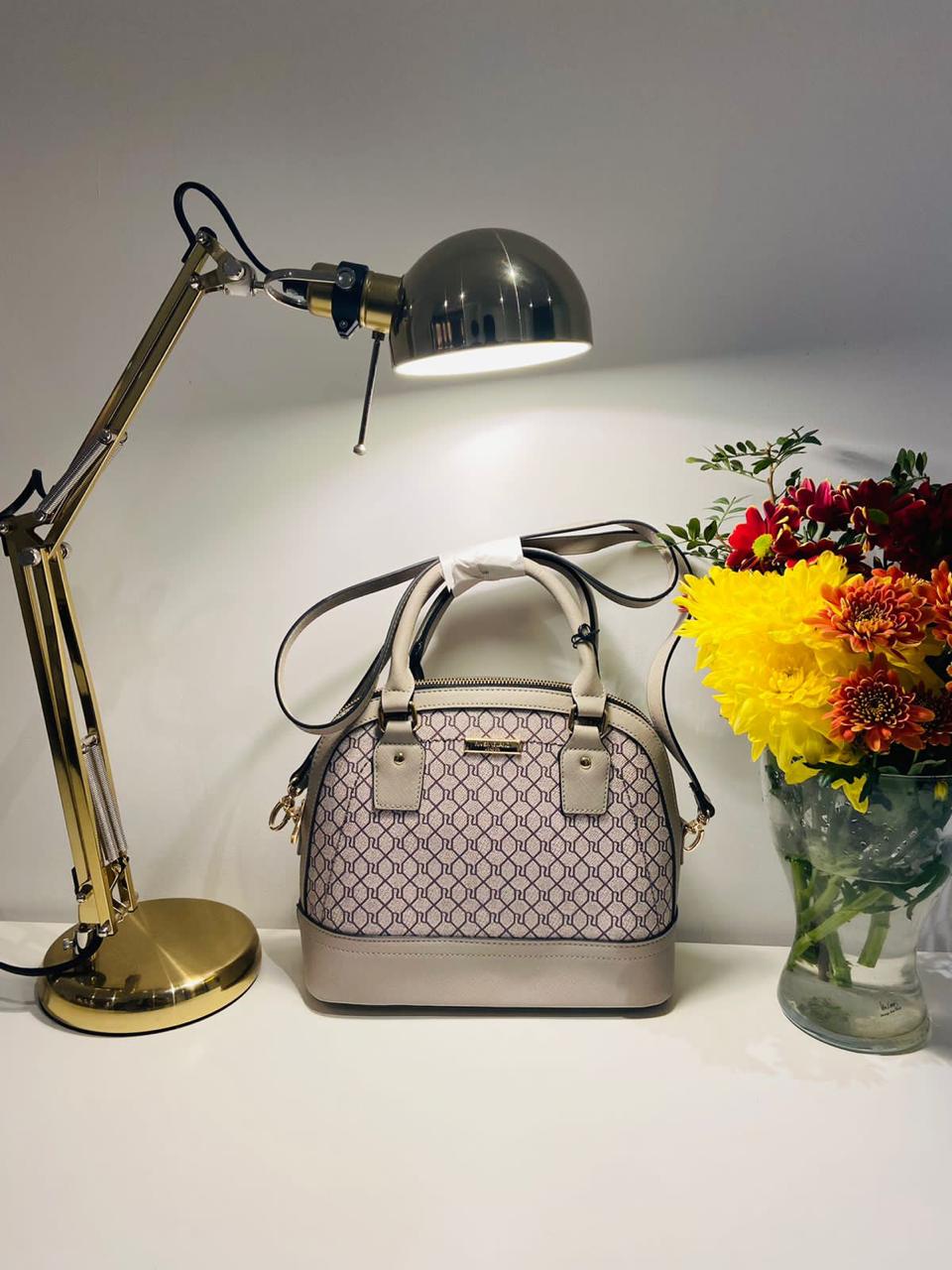 River Island Grey RI Monogram Tote Bag