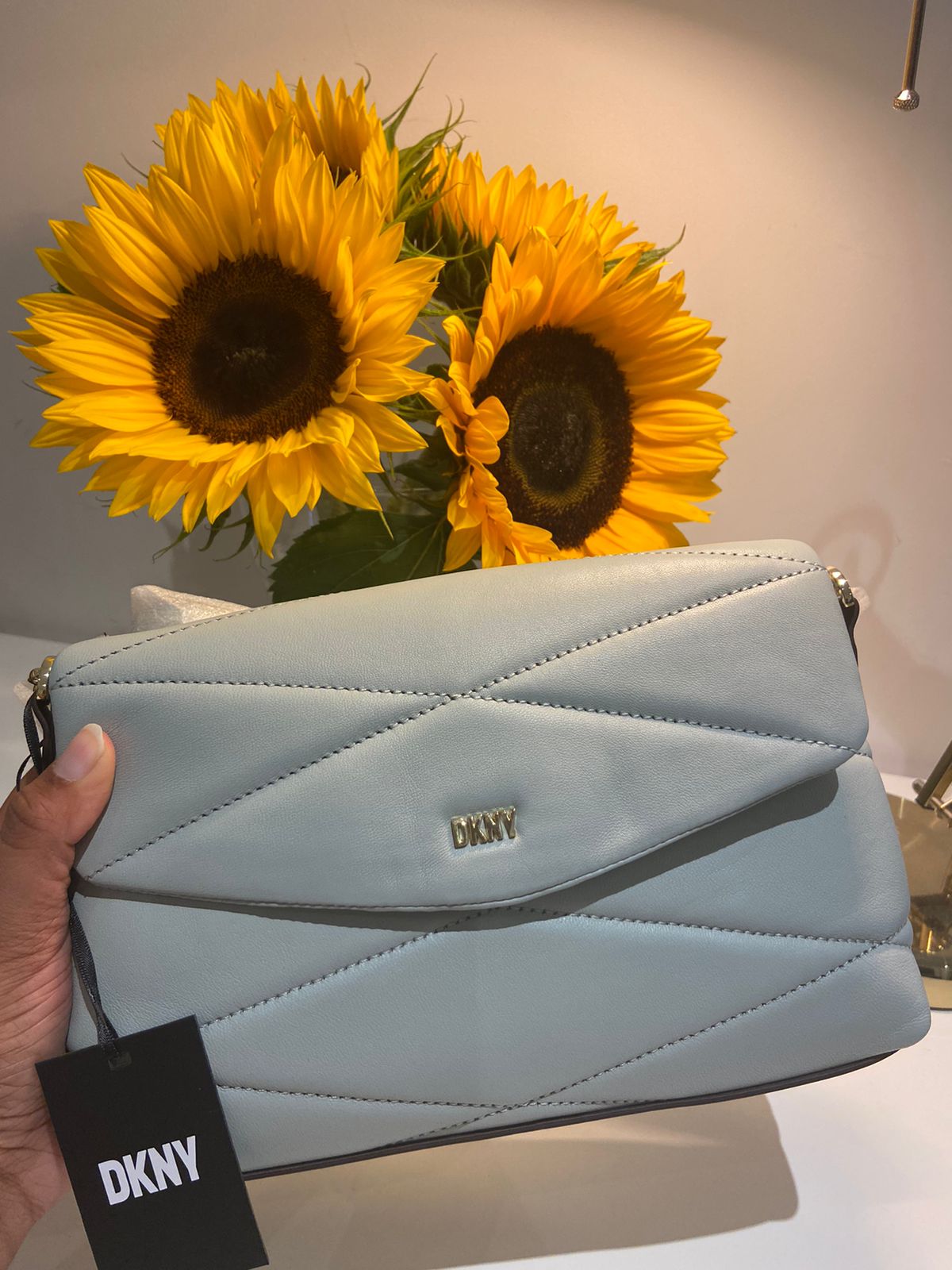 DKNY quilted leather crossbody bag