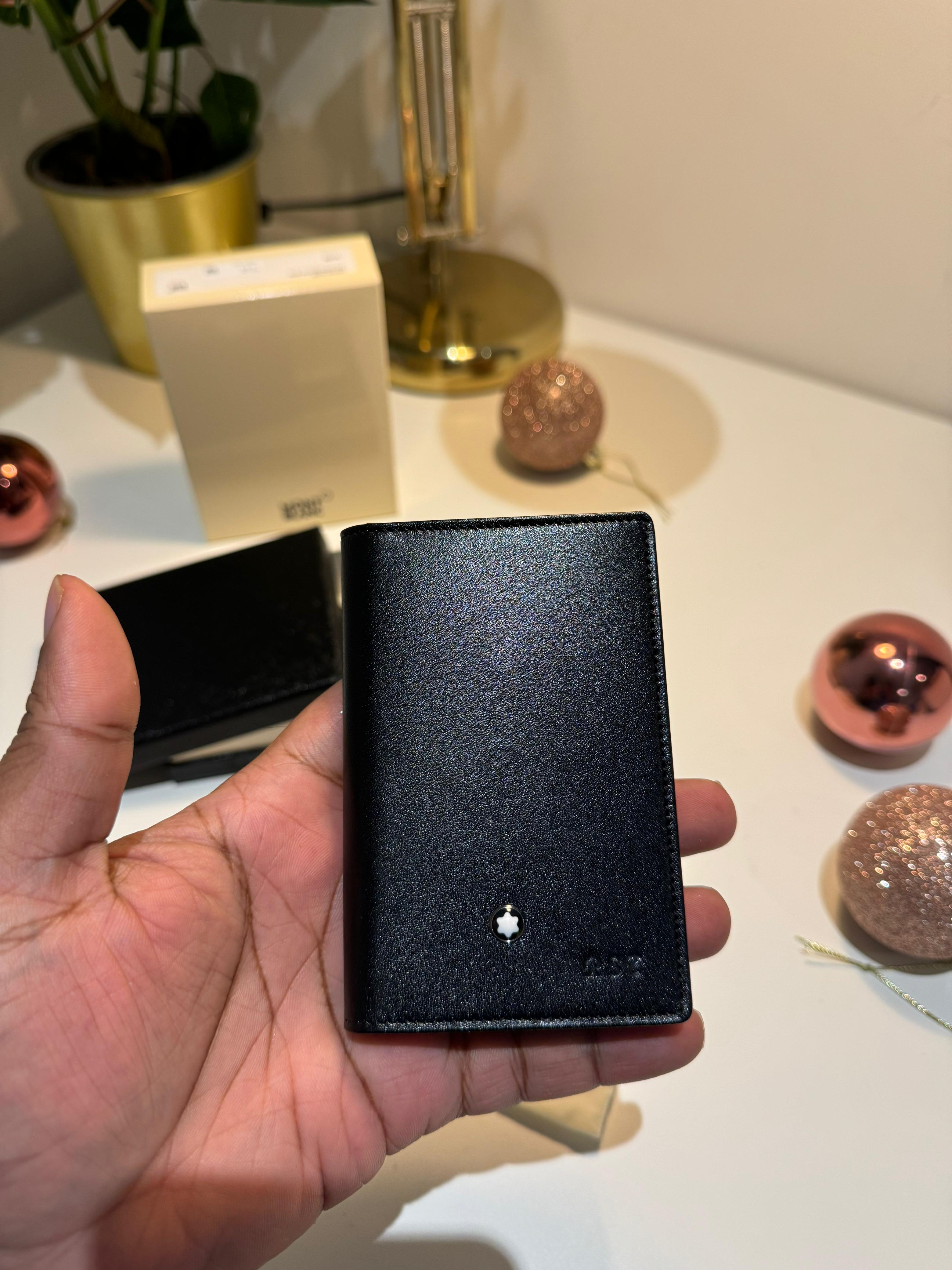 MONTBLANC Meisterstuck Leather Business Card Holder - Black