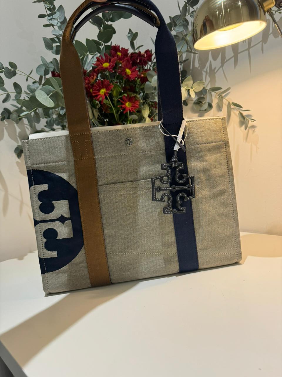 TORY BURCH Logo Tote Bag