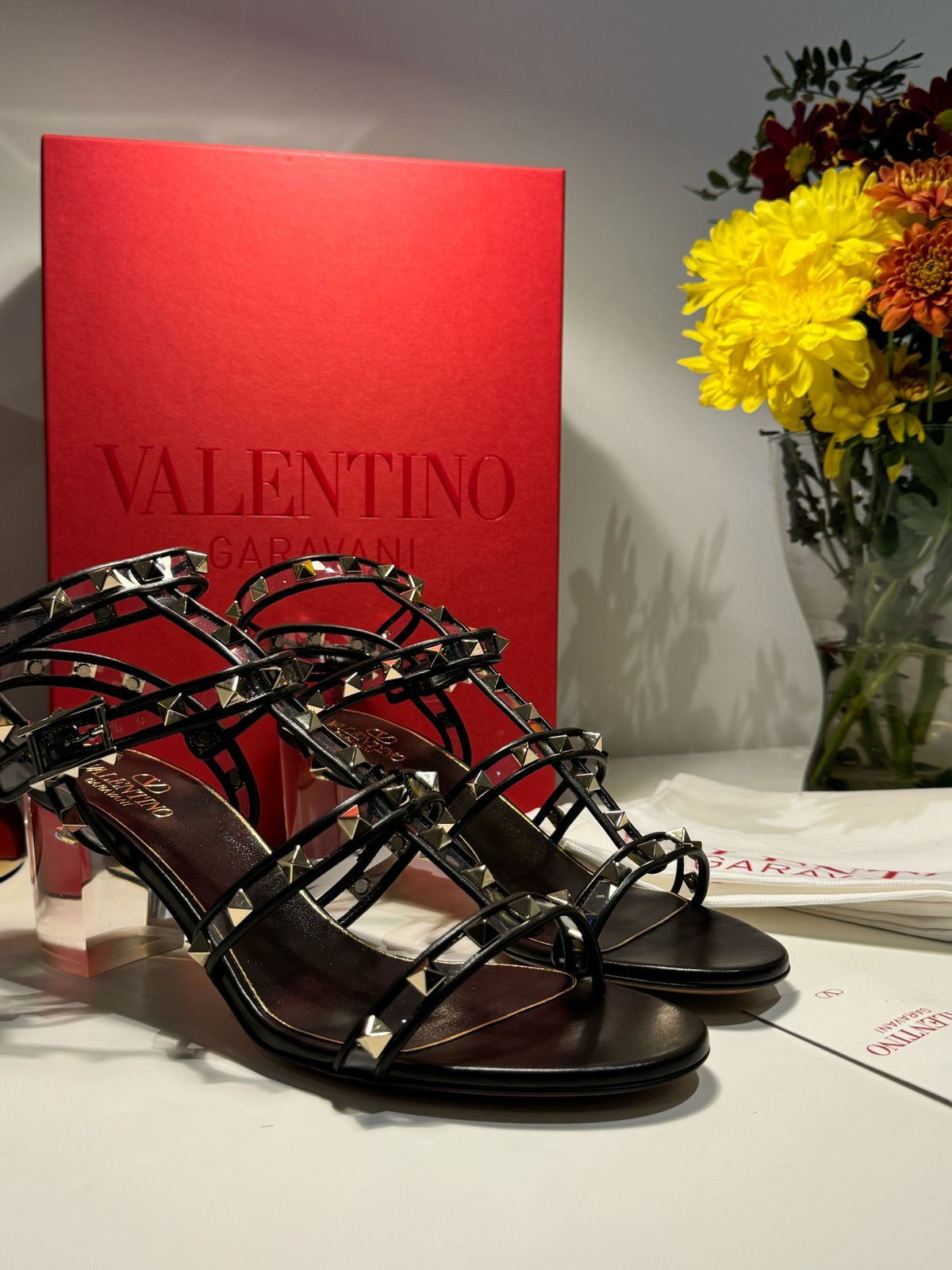 VALENTINO GARAVANI  Calfskin Rockstud