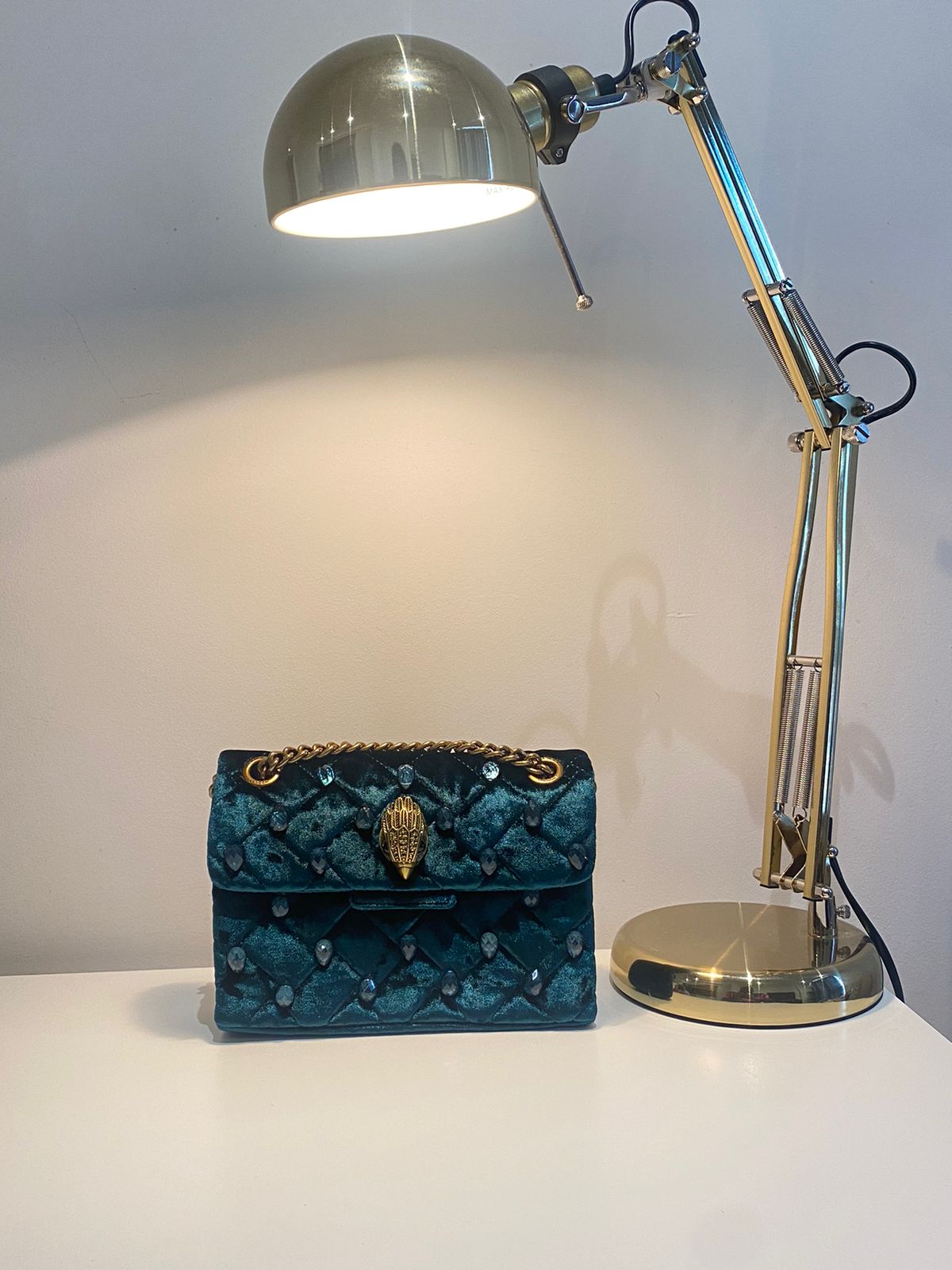 Kurt Geiger mini Kensington crystal-embellished shoulder bag