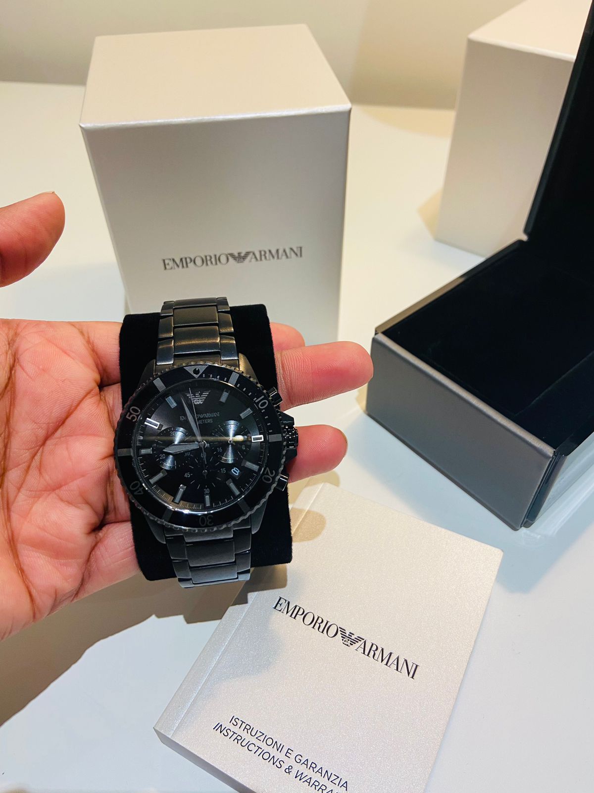 Emporio Armani Analog Black Dial Men's Watch-AR11363