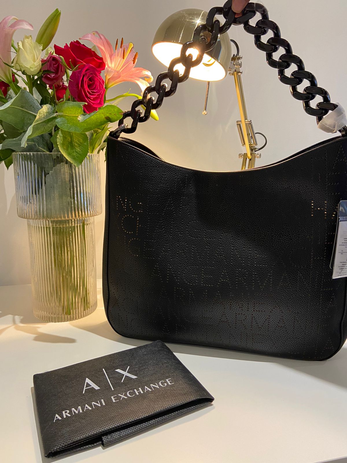 ARMANI EXCHANGE Women's Bag with Perforated Logo