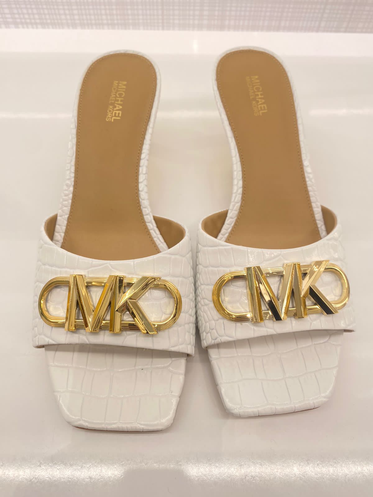 Michael Kors Amal Croc Heels