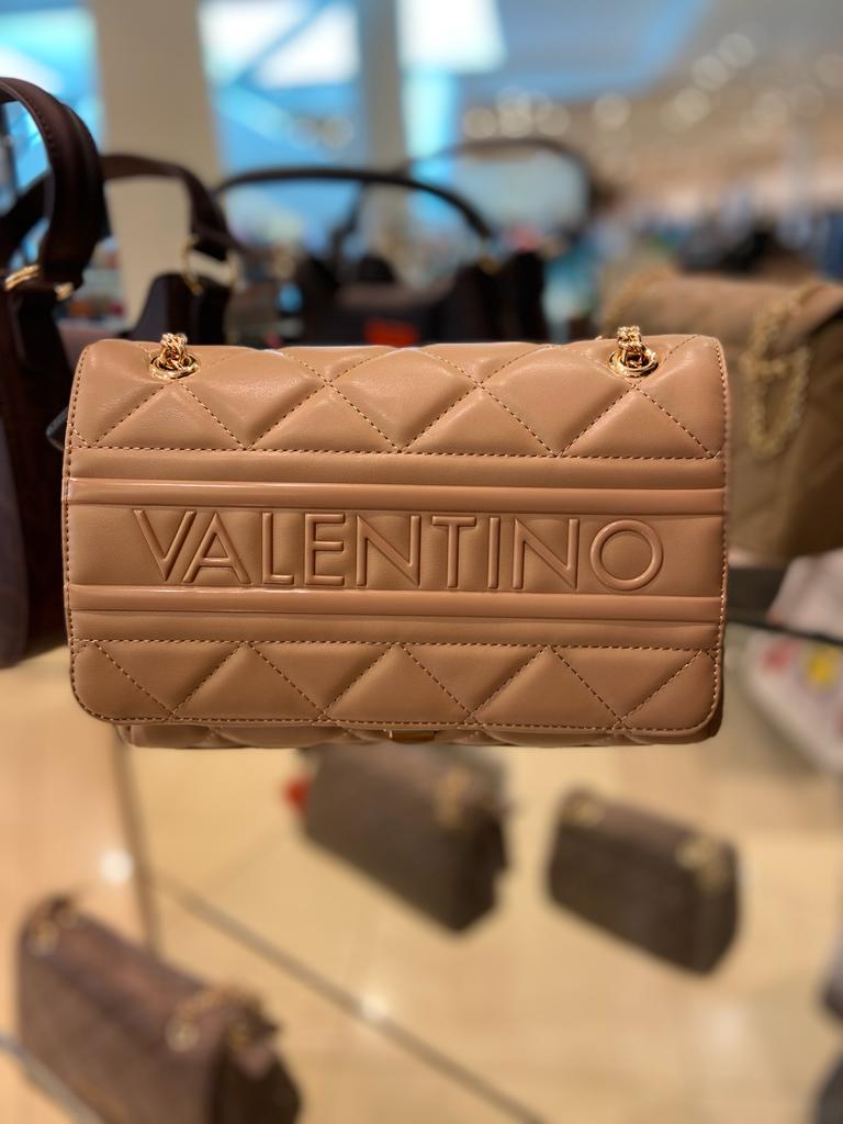 VALENTINO Ada Cammello Quilted Satchel Bag