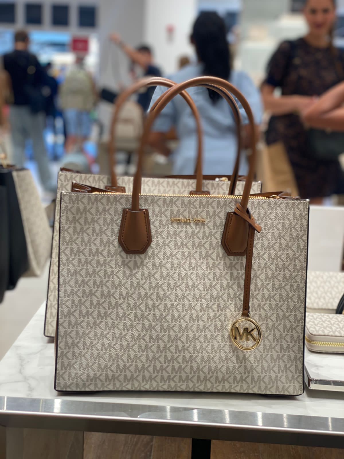 Michael Kors Mercer Large Logo Accordion Tote Bag