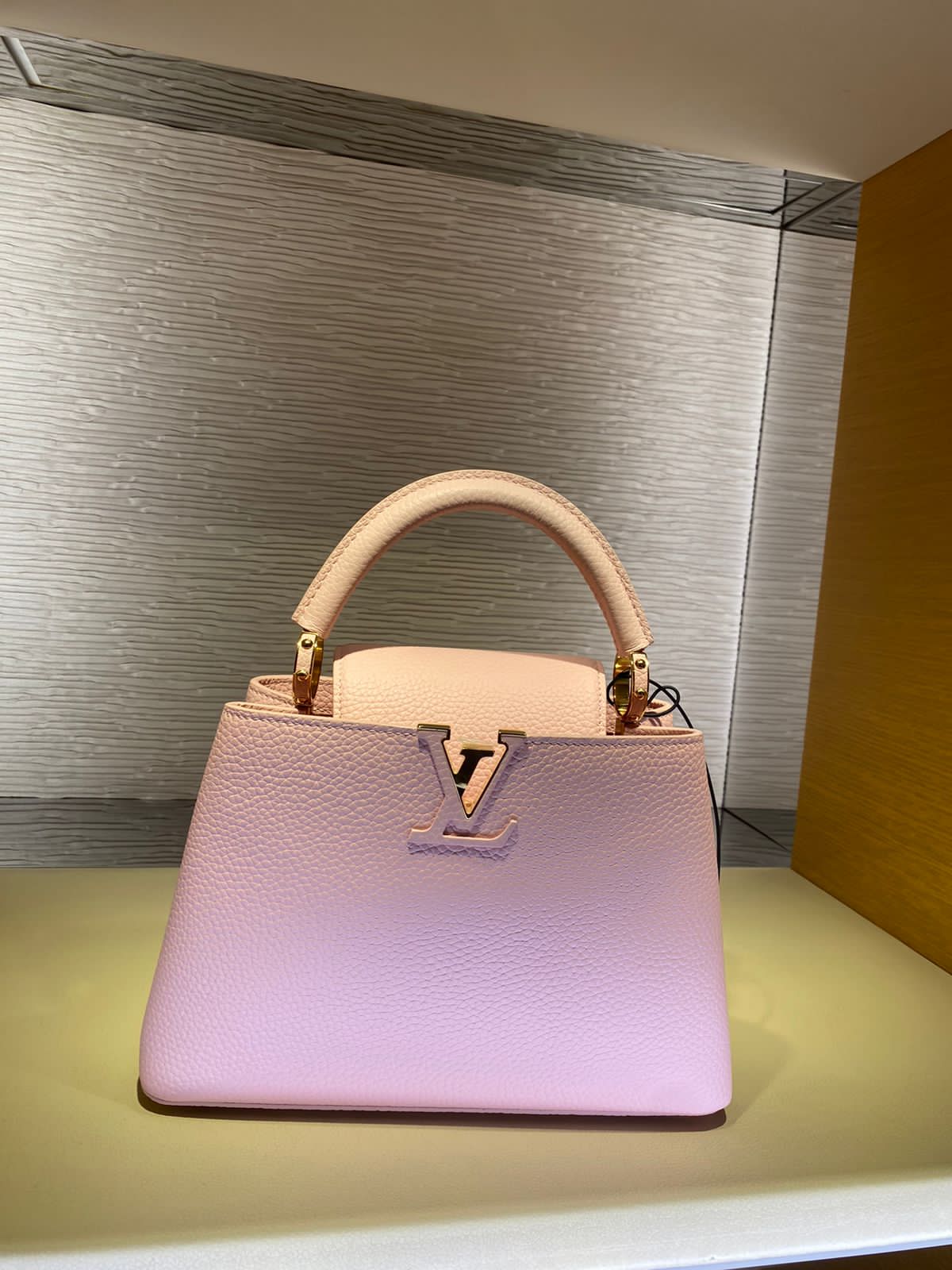 LOUIS VUITTON Capucines Bb Two-way Handbag In Pink