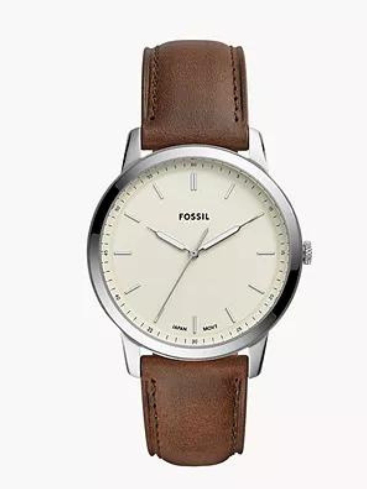 FOSSIL The Minimalist Three-Hand Brown Leather Watch