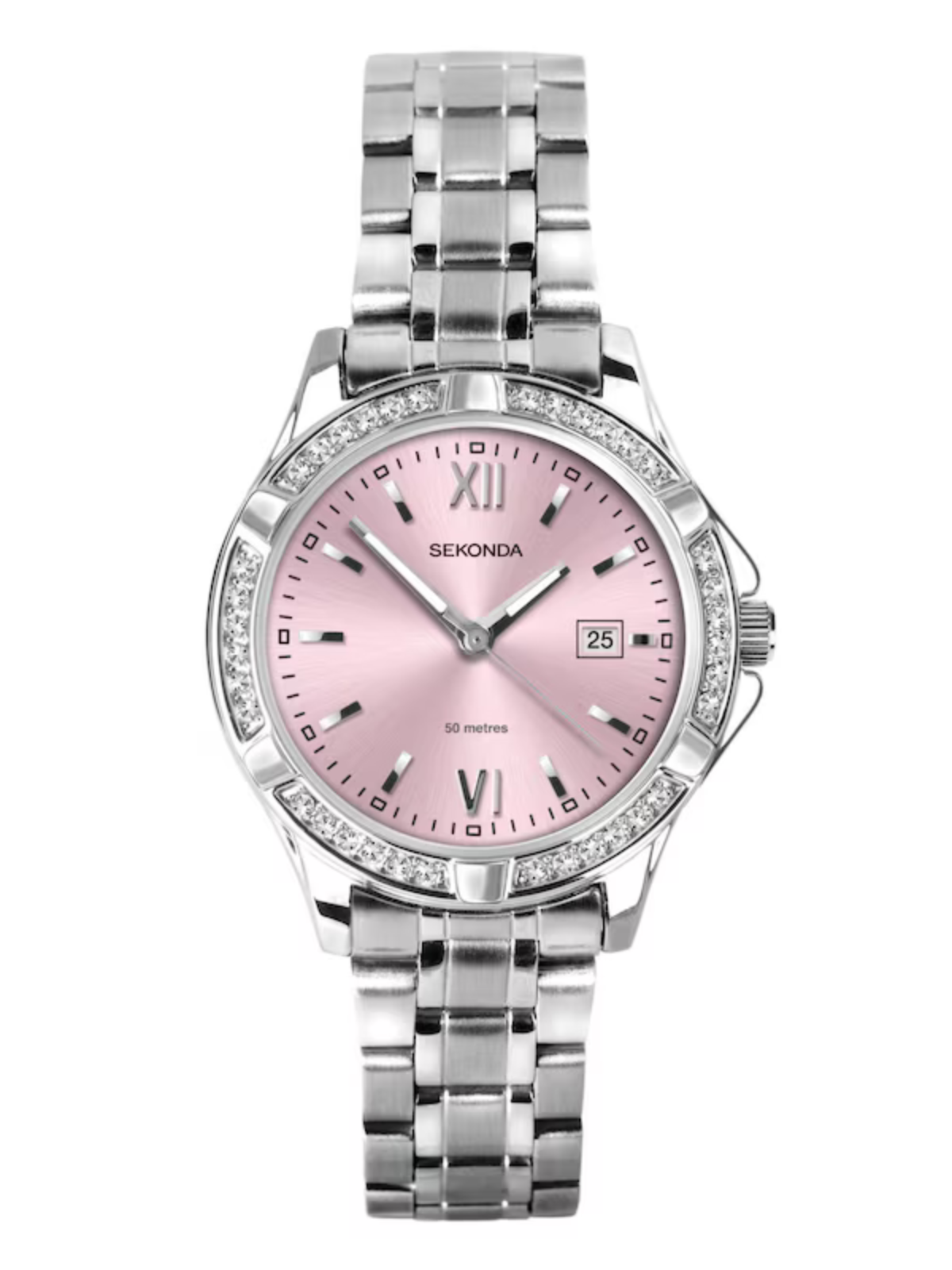 Sekonda Crystal Ladies' Stainless Steel Bracelet Watch