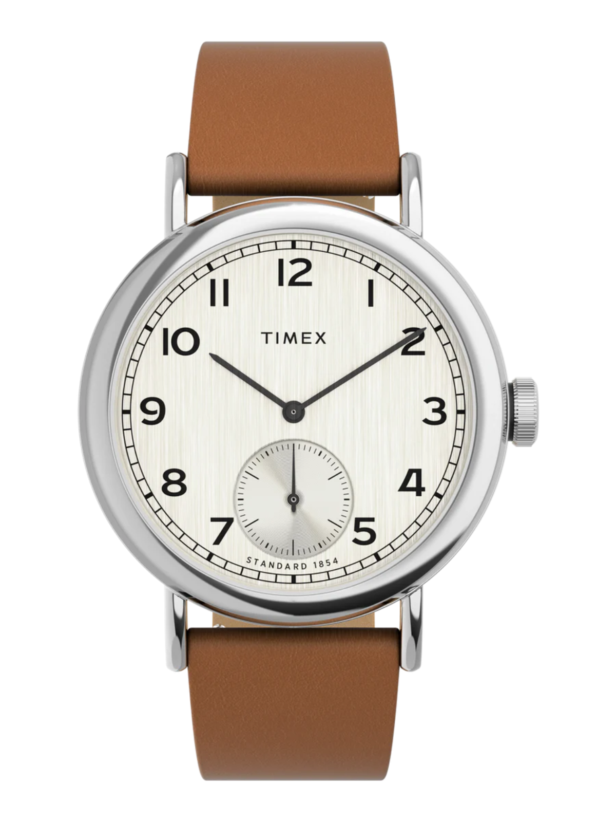 Timex Standard Sub-Second 40mm Apple Skin Leather Strap Watch