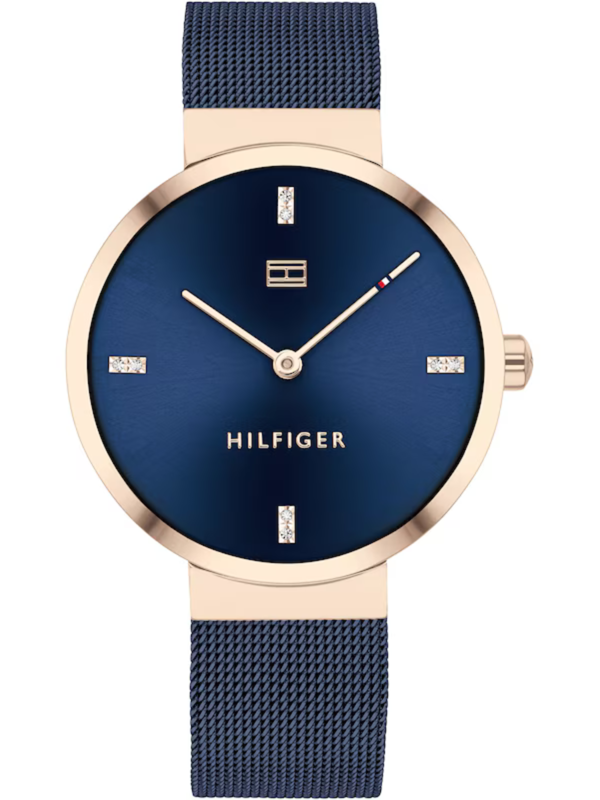 Tommy Hilfiger Ladies' Navy IP Mesh Bracelet Watch