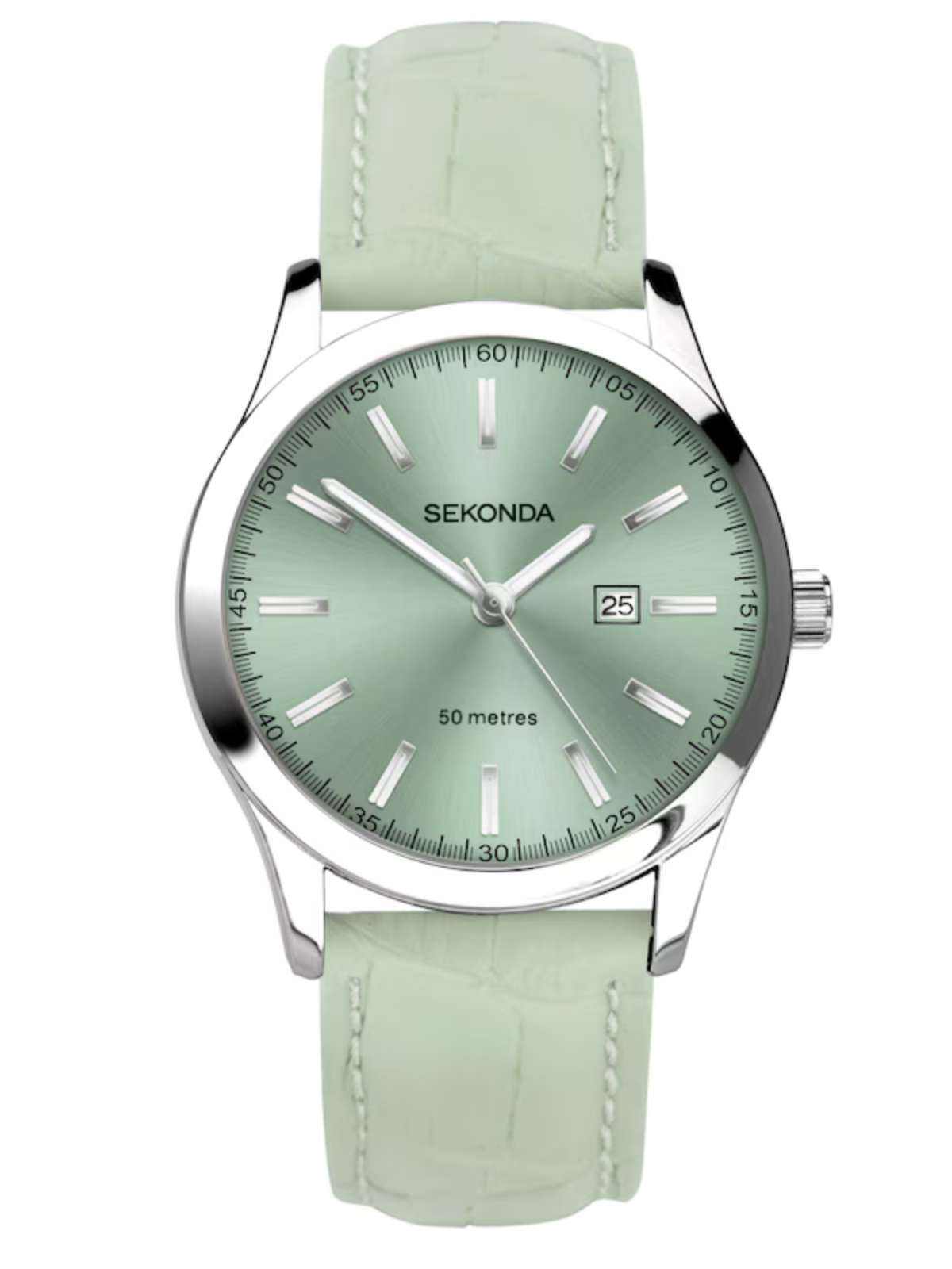 Sekonda Ladies' Taylor Green Leather Strap Watch