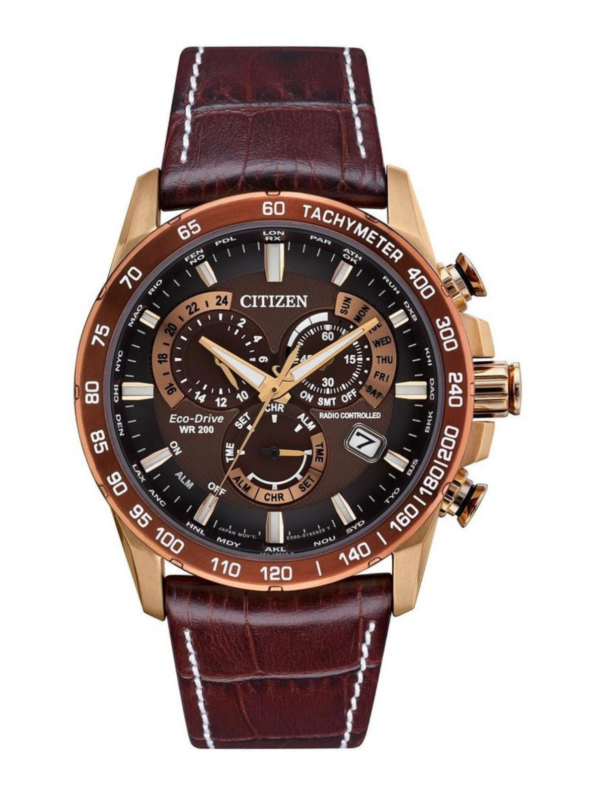 Citizen PCAT Rose Gold Plated Chronograph Men's Watch