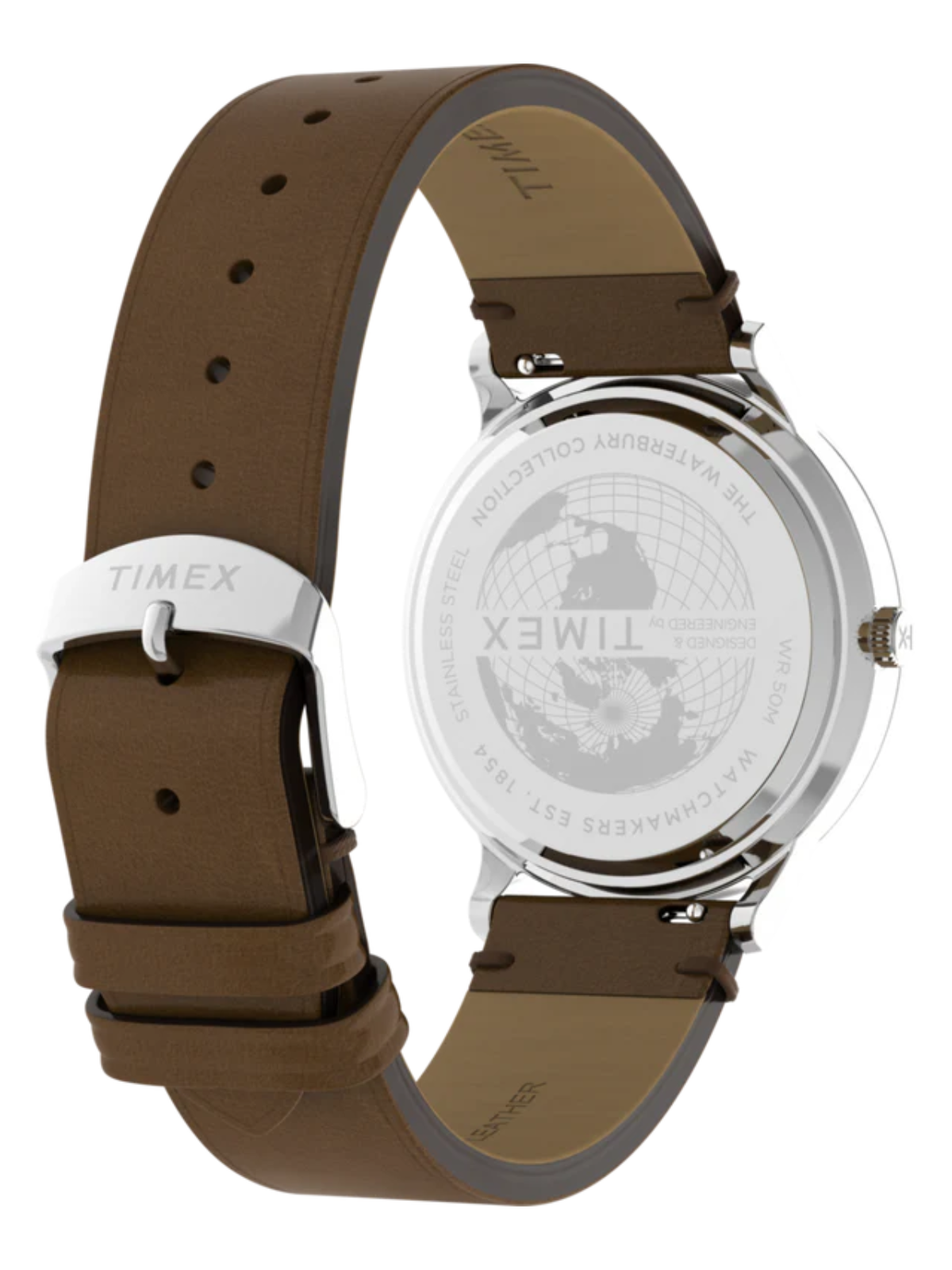 Timex Waterbury Classic 40mm Leather Strap Watch