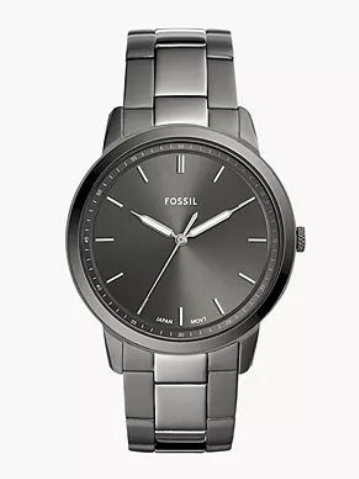 FOSSIL The Minimalist Three-Hand Smoke Stainless Steel Watch