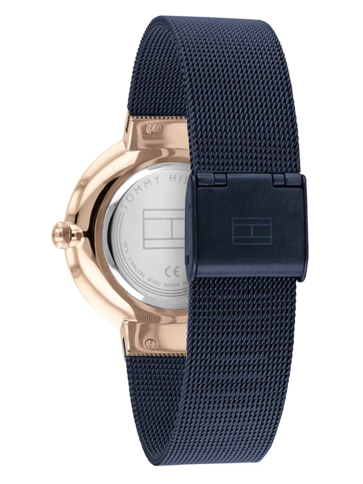 Tommy Hilfiger Ladies' Navy IP Mesh Bracelet Watch