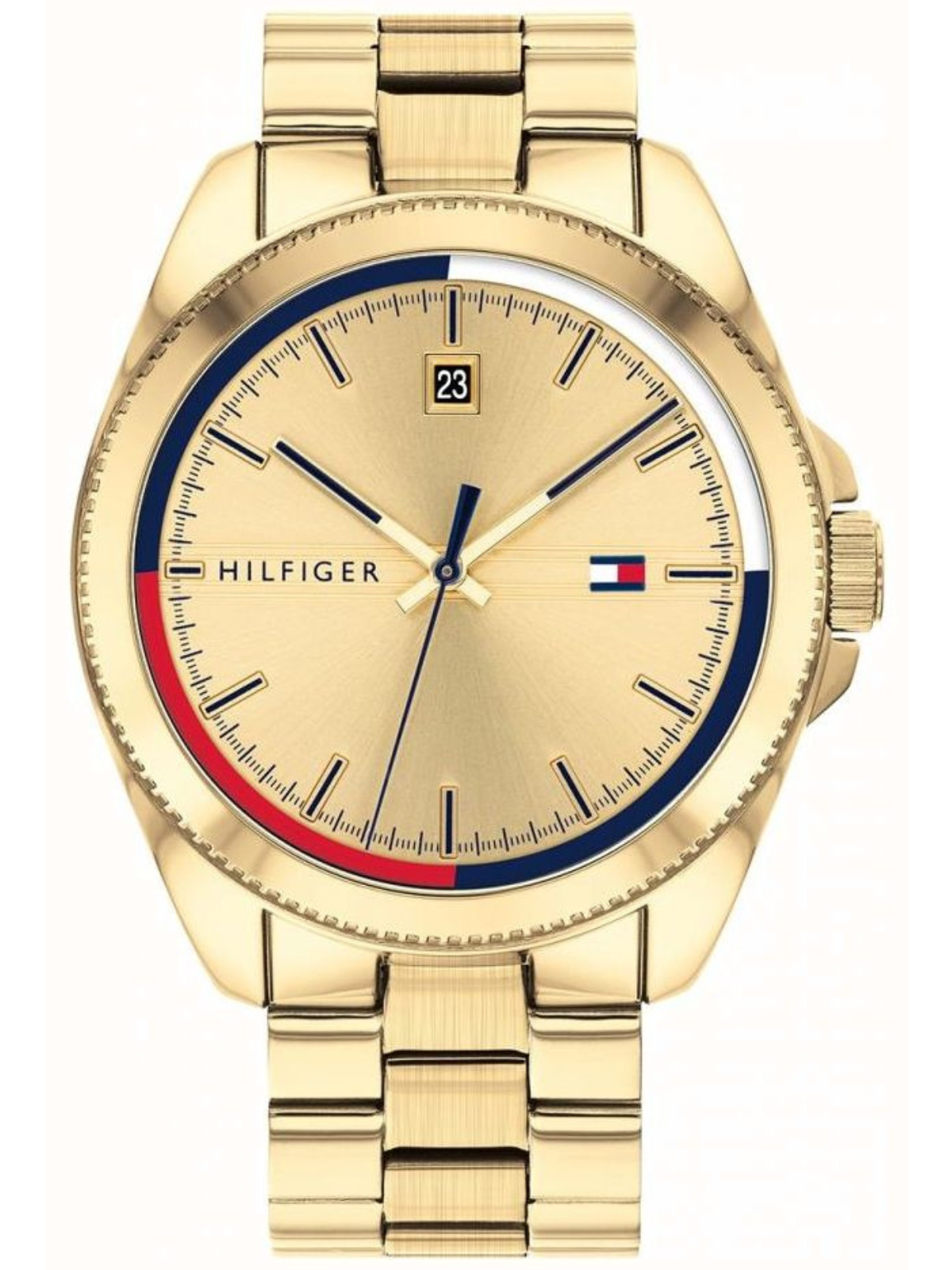 TOMMY HILFIGER 44mm Mens Watch Gold